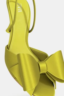 New SANDALIA TACÓN LAZO SATINADO Mujer Zapatos