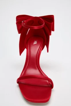 Fashion SANDALIA TACÓN LAZO SATINADO Mujer Zapatos