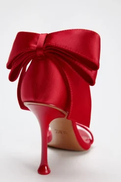 Fashion SANDALIA TACÓN LAZO SATINADO Mujer Zapatos