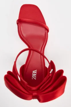 Fashion SANDALIA TACÓN LAZO SATINADO Mujer Zapatos