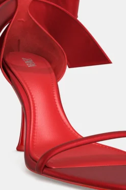 Fashion SANDALIA TACÓN LAZO SATINADO Mujer Zapatos