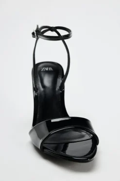 New SANDALIA TIRA TACÓN METALIZADO Mujer Zapatos