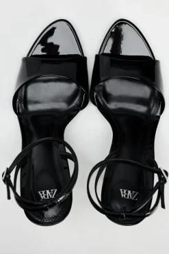 New SANDALIA TIRA TACÓN METALIZADO Mujer Zapatos