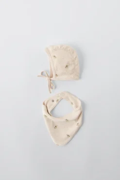 Niños ZARA 1½ - 6 Años·Accesorios|1½ - 6 Años·Accesorios<SET CAPOTA Y BANDANA OSITOS