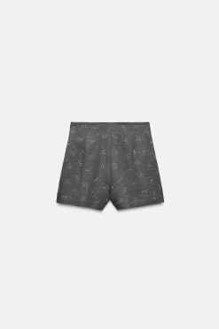 Discount SHORTS BORDADOS CON LINO ZW COLLECTION Mujer Faldas / Shorts