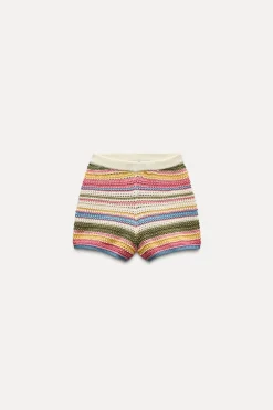 New SHORTS CROCHET RAYAS Mujer Faldas / Shorts