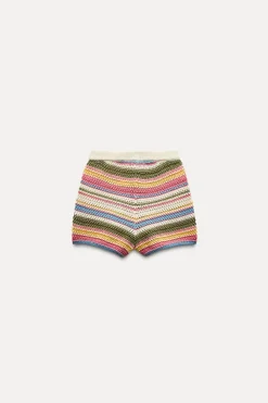 New SHORTS CROCHET RAYAS Mujer Faldas / Shorts