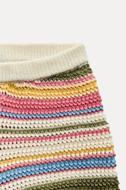 New SHORTS CROCHET RAYAS Mujer Faldas / Shorts