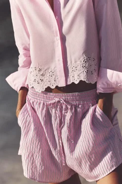 Clearance SHORTS POPELÍN RAYAS Mujer Faldas / Shorts