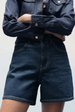 Fashion SHORTS Z1975 DENIM MOM SHORT TIRO ALTO Mujer Faldas / Shorts