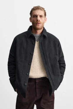 Sale SOBRECAMISA ACOLCHADA BOLSILLOS Hombre Sobrecamisas