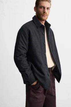 Sale SOBRECAMISA ACOLCHADA BOLSILLOS Hombre Sobrecamisas