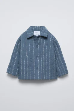 Niños ZARA 1½ - 6 Años·Camisas|1½ - 6 Años·Camisas / Sobrecamisas<SOBRECAMISA ACOLCHADA BORDADOS