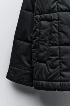 Niños ZARA 6 - 14 Años·Camisas / Sobrecamisas<SOBRECAMISA ACOLCHADA ETIQUETA