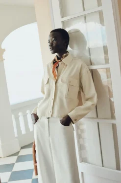 Hot SOBRECAMISA ALGODÓN Mujer Chaquetas / Cazadoras