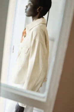 Hot SOBRECAMISA ALGODÓN Mujer Chaquetas / Cazadoras