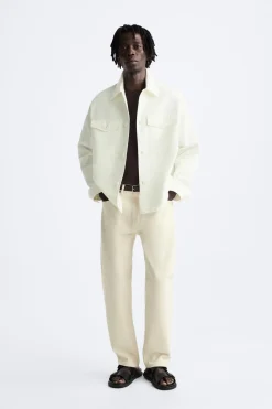 Outlet SOBRECAMISA ALGODÓN - LINO Hombre Sobrecamisas