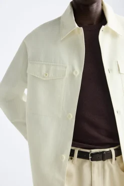 Outlet SOBRECAMISA ALGODÓN - LINO Hombre Sobrecamisas