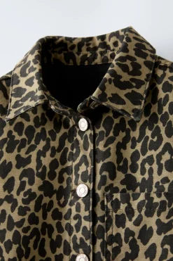 Niños ZARA 6 - 14 Años·Abrigos|6 - 14 Años·Total Look<SOBRECAMISA ANIMAL PRINT