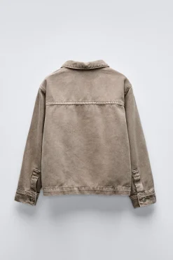 Niños ZARA 6 - 14 Años·Camisas / Sobrecamisas<SOBRECAMISA BOLSILLO