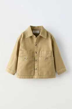 Niños ZARA 1½ - 6 Años·Camisas|1½ - 6 Años·Camisas / Sobrecamisas<SOBRECAMISA BOLSILLOS