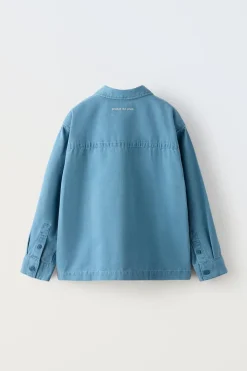 Niños ZARA 6 - 14 Años·Camisas / Sobrecamisas<SOBRECAMISA BOLSILLOS