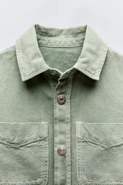 Niños ZARA 1½ - 6 Años·Camisas / Sobrecamisas<SOBRECAMISA BOLSILLOS