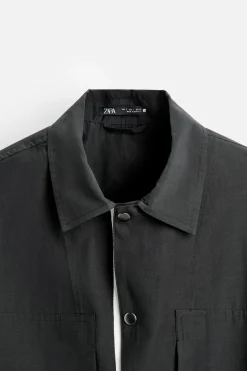 Online SOBRECAMISA BOLSILLOS Hombre Sobrecamisas