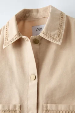 Niños ZARA 6 - 14 Años·Abrigos|6 - 14 Años·Total Look<SOBRECAMISA BORDADOS