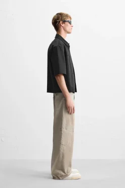 Hot SOBRECAMISA BOXY FIT BOLSILLO Hombre Sobrecamisas