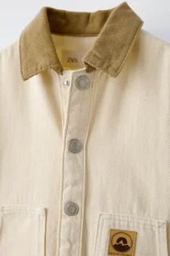 Niños ZARA 1½ - 6 Años·Camisas|1½ - 6 Años·Camisas / Sobrecamisas<SOBRECAMISA CEULLO COMBINADO