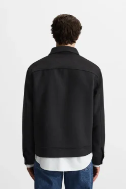 New SOBRECAMISA CON LANA Hombre Sobrecamisas