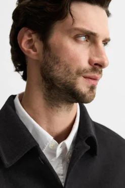 New SOBRECAMISA CON LANA Hombre Sobrecamisas