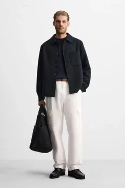 Hot SOBRECAMISA CON LANA Hombre Sobrecamisas