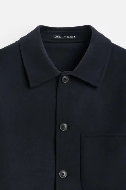 Hot SOBRECAMISA CON LANA Hombre Sobrecamisas