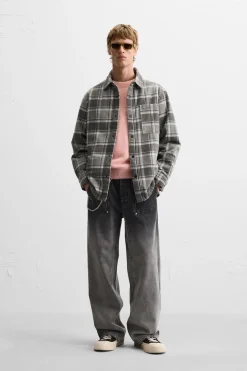 Outlet SOBRECAMISA CUADROS ACOLCAHDA Hombre Sobrecamisas