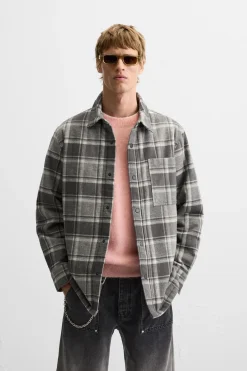 Outlet SOBRECAMISA CUADROS ACOLCAHDA Hombre Sobrecamisas