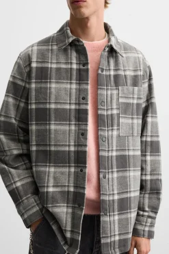 Outlet SOBRECAMISA CUADROS ACOLCAHDA Hombre Sobrecamisas