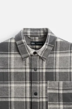 Outlet SOBRECAMISA CUADROS ACOLCAHDA Hombre Sobrecamisas