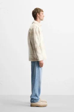 Outlet SOBRECAMISA CUADROS BOLSILLOS Hombre Sobrecamisas