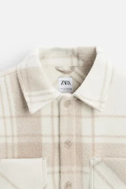 Outlet SOBRECAMISA CUADROS BOLSILLOS Hombre Sobrecamisas