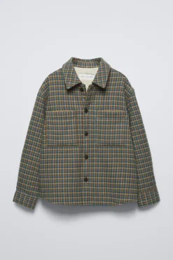 Niños ZARA 6 - 14 Años·Camisas / Sobrecamisas<SOBRECAMISA CUADROS BORREGUILLO