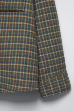 Niños ZARA 6 - 14 Años·Camisas / Sobrecamisas<SOBRECAMISA CUADROS BORREGUILLO