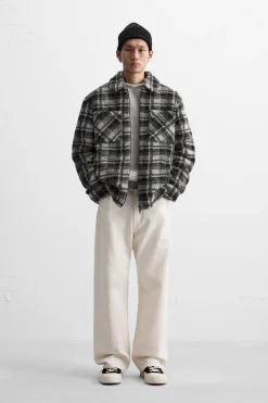 Sale SOBRECAMISA CUADROS BORREGUILLO Hombre Sobrecamisas