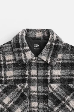 Sale SOBRECAMISA CUADROS BORREGUILLO Hombre Sobrecamisas