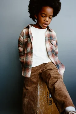 Niños ZARA 1½ - 6 Años·Camisas / Sobrecamisas<SOBRECAMISA CUADROS BORREUGILLO