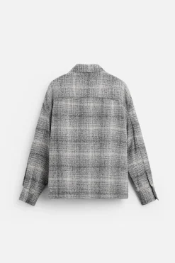 New SOBRECAMISA CUADROS EFECTO LAVADO Hombre Sobrecamisas