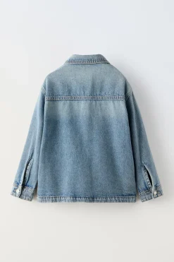 Niños ZARA 6 - 14 Años·Camisas / Sobrecamisas<SOBRECAMISA DENIM