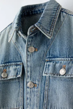 Niños ZARA 6 - 14 Años·Camisas / Sobrecamisas<SOBRECAMISA DENIM