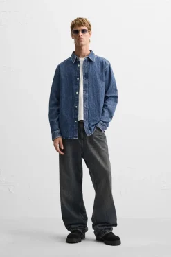 New SOBRECAMISA DENIM Hombre Sobrecamisas